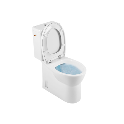 Pack cuvette à poser EASY Rimflush Blanc SH E/L abattant slow close Blanc