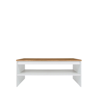 Table basse HOLTEN blanc/ chêne wotan 110X65X45,5 cm
