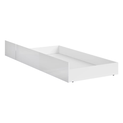 Rangement pour lit HOLTEN 160 et 180 blanc/ blanc brillant