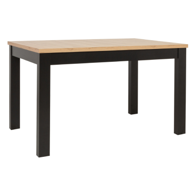 Table MAREN chêne wotan/ noir 130x90x77 cm