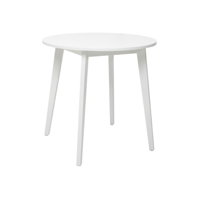 Table KEITA blanc diamètre 80 cm, H 76 cm