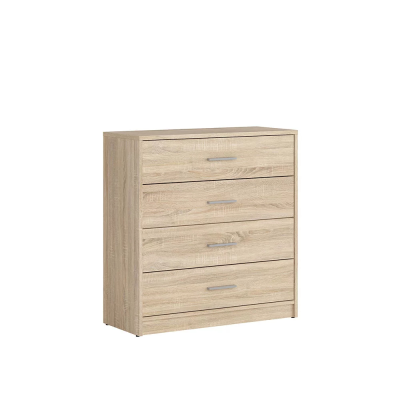 Commode NEPO PLUS chêne sonoma 4 tiroirs 80x84x34 cm