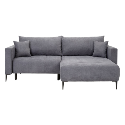 Canapé-lit angle réversible PONTY turquoise SORO_34 avec rangement