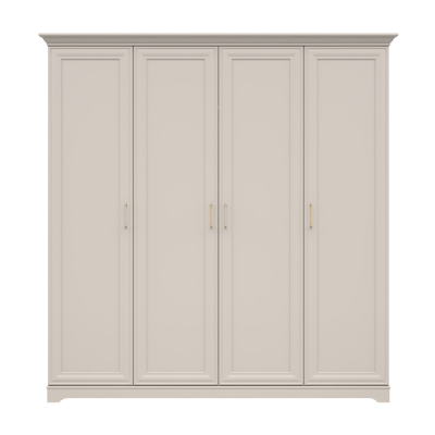 Garde robe ANGA chêne cachemire 4 portes 209,5x216x61 cm