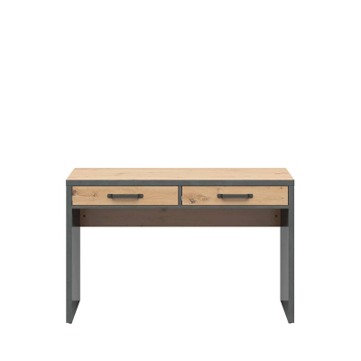 Bureau WESTON chêne rustique/ matera 2 tiroirs 120x60x75,5 cm