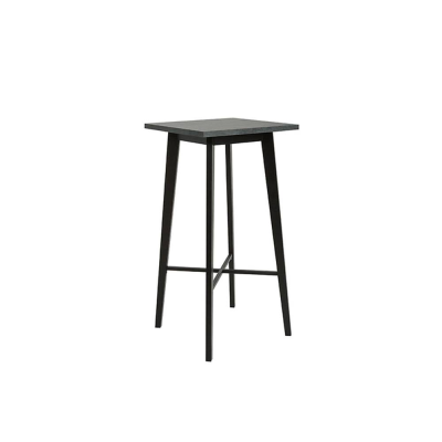Table haute BARKER gris ardoise métal/noir
