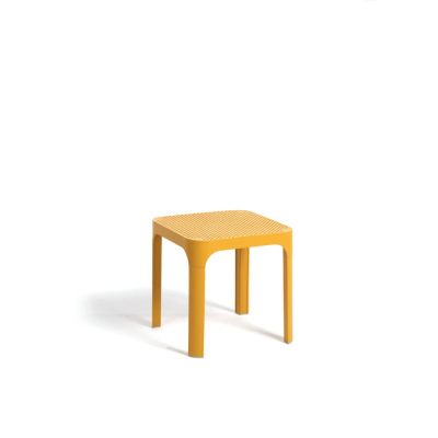 Table carrée en polypropylène NET Jaune Senape 40 cm
