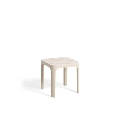 Table carrée en polypropylène NET Beige Corda 40 cm