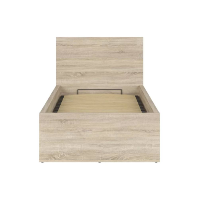 Lit TETRIX chêne sonoma avec coffre de rangement 90x200 cm