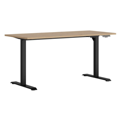 Bureau SPACE OFFICE chêne rustique 160x68x72-120 cm (réglable en hauteur)