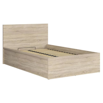 Lit TETRIX chêne sonoma avec coffre de rangement 120x200 cm