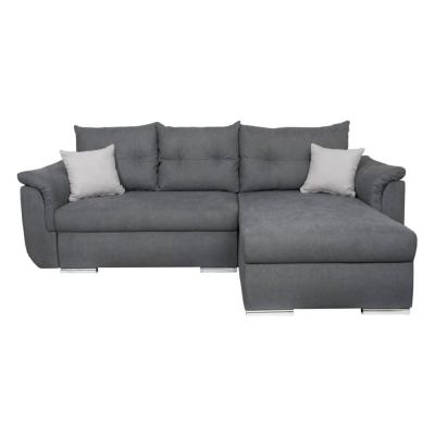 Canapé-lit angle réversible CATANIA gris ENJOY NEW_23 avec rangement