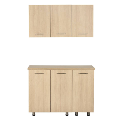 Kitchenette TINY élément Gris Antracite / façades Chêne Fil 120 cm