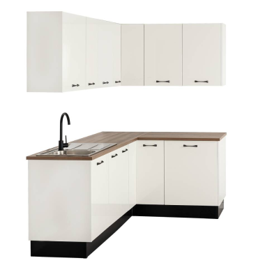 Cuisine angle SMART 150-210 façades Deep White