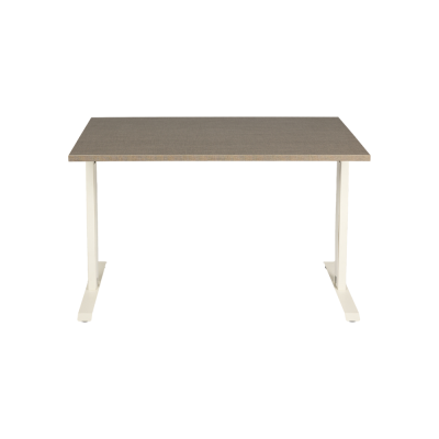 Bureau droit KYRA 120x68 cm structure blanc/ plateau bohça
