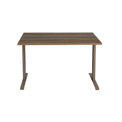 Bureau droit KYRA 120x68 cm structure grège/ plateau bois Avrupa