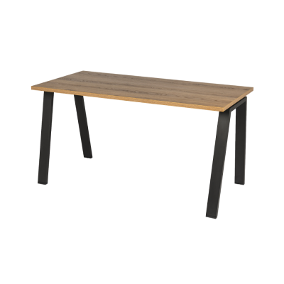 Bureau MILO INCLINE 140x70 cm structure antracite/ plateau bois afrika