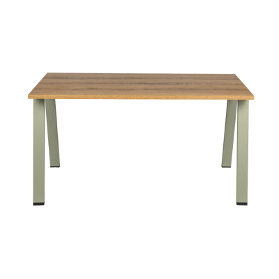 Bureau MILO INCLINE 140x70 cm structure vert/ plateau bois afrika