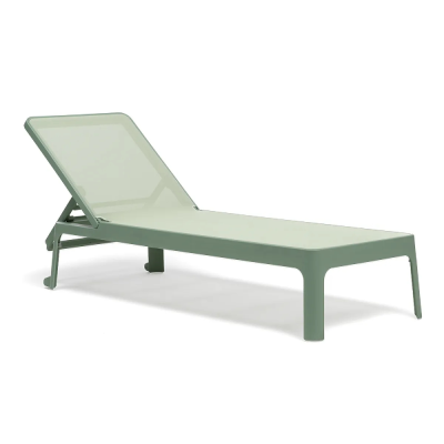 Chaise longue en polypropylène PLANO Vert Menta/ Mandorla