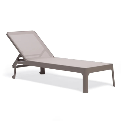 Chaise longue en polypropylène PLANO Tortora/ Tortora