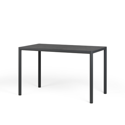 Table en aluminium/ HPL PIAVE Anthracite 120x70 cm