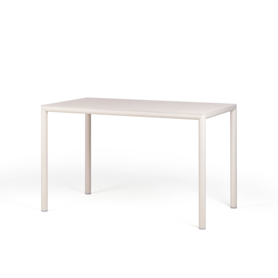 Table en aluminium/ HPL PIAVE Beige Corda 120x70 cm