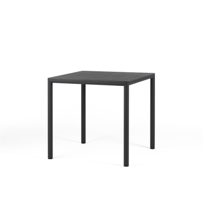 Table en aluminium/ HPL PIAVE Anthracite 80x80 cm