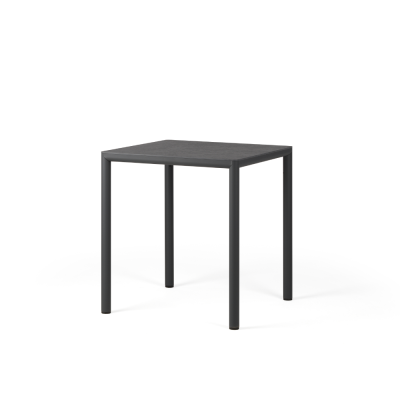Table en aluminium/ HPL PIAVE Anthracite 70x70 cm