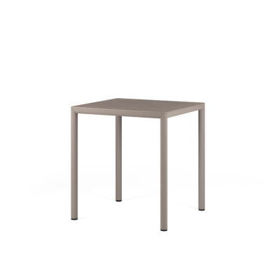 Table en aluminium/ HPL PIAVE Tortora 70x70 cm