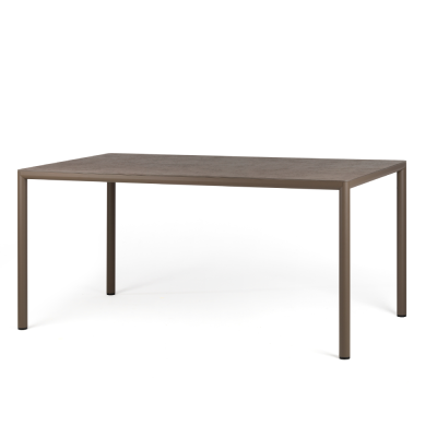 Table en aluminium/ HPL PIAVE Tabacco 160x90 cm