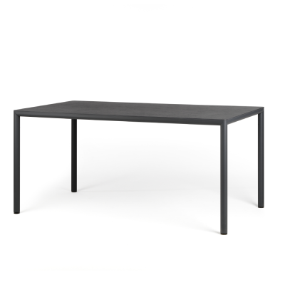 Table en aluminium/ HPL PIAVE Anthracite 160x90 cm