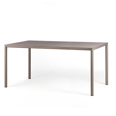 Table en aluminium/ HPL PIAVE Tortora 160x90 cm
