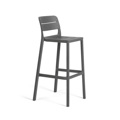 Tabouret en polypropylène CASSIA Gris Basalto
