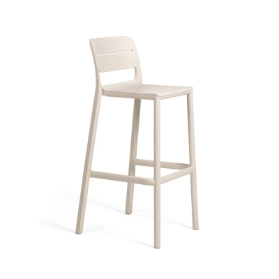 Tabouret en polypropylène CASSIA Beige Corda