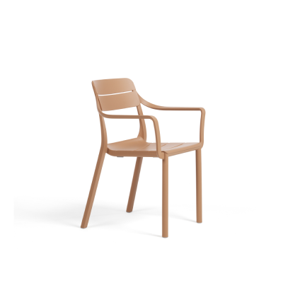 Chaise en polypropylène CASSIA Cappuccino