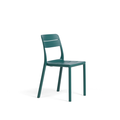 Chaise en polypropylène CASSIA Bistrot Vert Maya