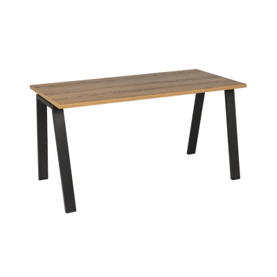 Bureau MILO INCLINE 140x70 cm structure antracite/ plateau bois afrika