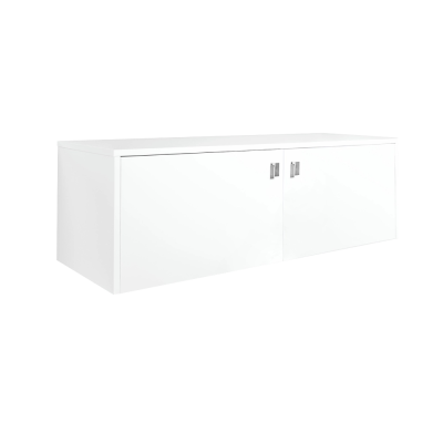 Meuble KOMPO L120 caisson blanc façades deep white habillage deep white