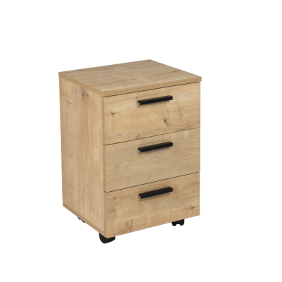 Bloc 3 tiroirs sur roulettes EKO H62xL42xP37 cm décor safir mese