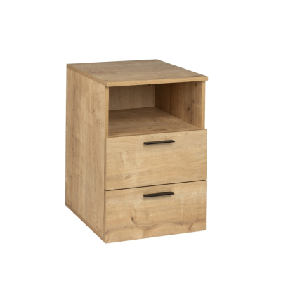 Bloc 2 tiroirs 1 niche EKO H70xL50xP44 cm safir