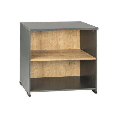 Armoire basse EKO H85xL90xP45 cm antracite/intérieur safir - rayonnage