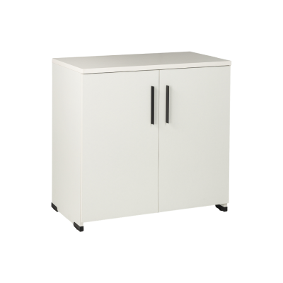 Armoire basse EKO H85xL90xP45 cm Blanc 2 portes Blanc