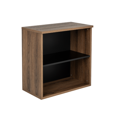 Armoire basse EKO H85xL80xP45 cm bois avrupa/noir - rayonnage