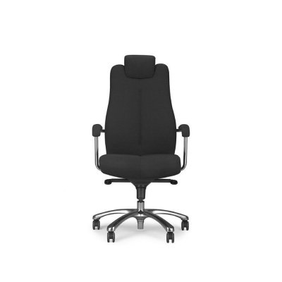Fauteuil de direction SONATA Noir avec repose-tête et accoudoirs fixes