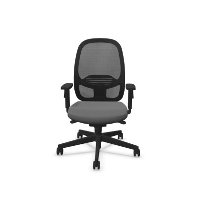 Siège opérateur EGGY Gris avec accoudoirs 2D