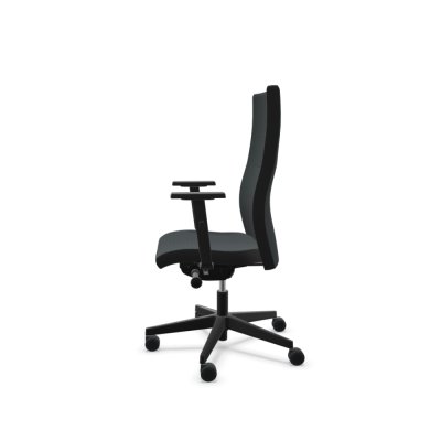 Siège collaborateur SO-ONE Gris foncé avec accoudoirs 2D