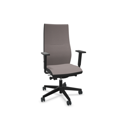 Siège collaborateur SO-ONE Gris clair avec accoudoirs 2D