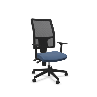 Siège collaborateur TAKTIK Bleu avec accoudoirs 1D