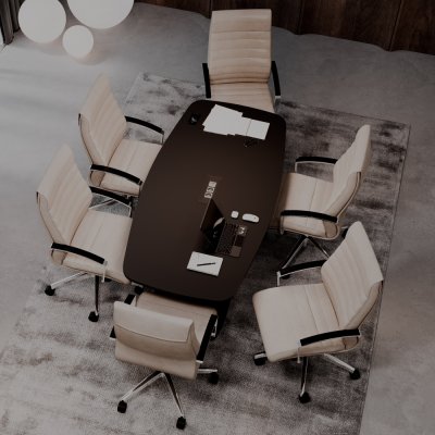 Siège collaborateur LYNX Beige avec accoudoirs fixe