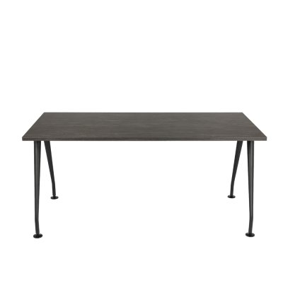 Bureau droit C&C 160x80 cm structure antracite/ plateau rebab